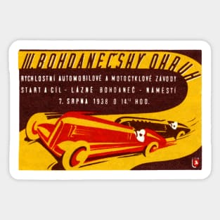 1938 Czech Motor Racing Sticker